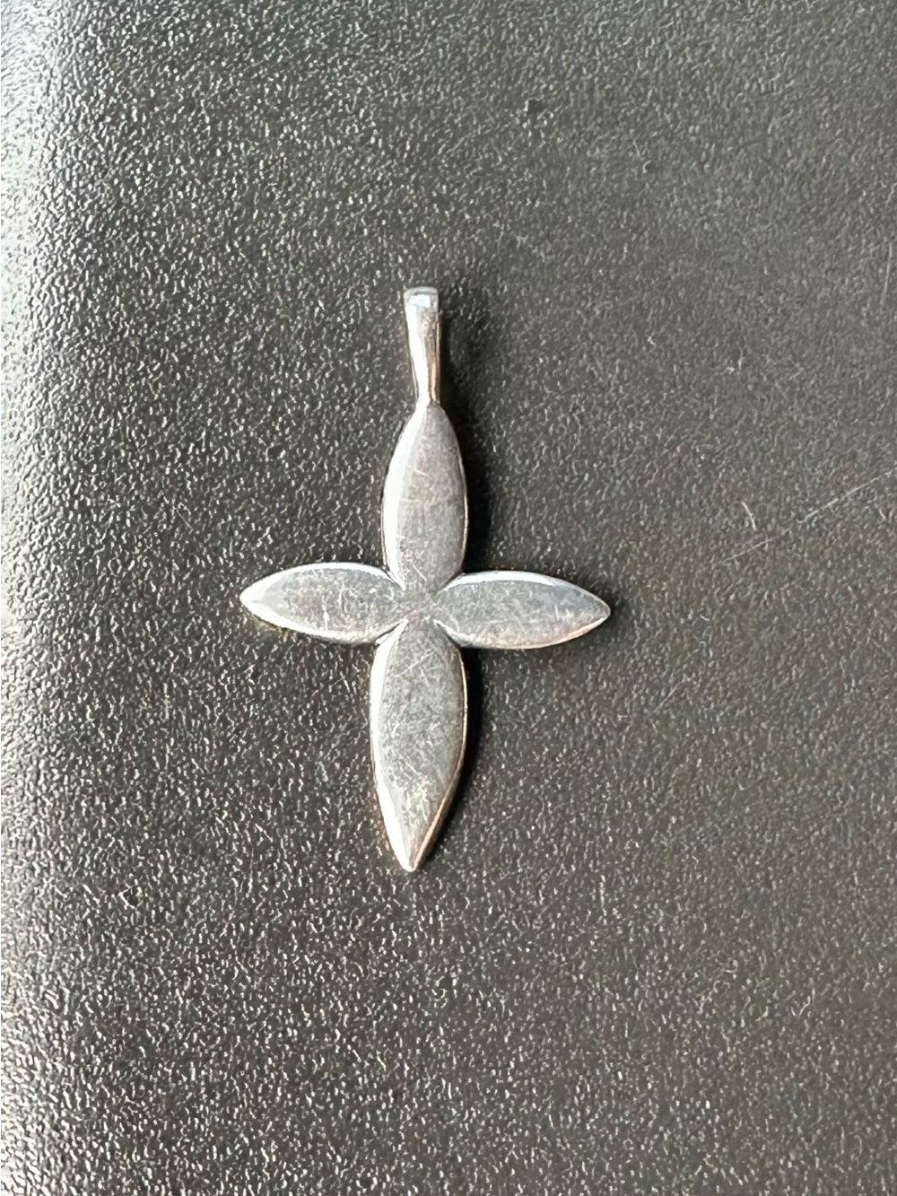 Retired James Avery Sterling Silver Petal Cross Pendant